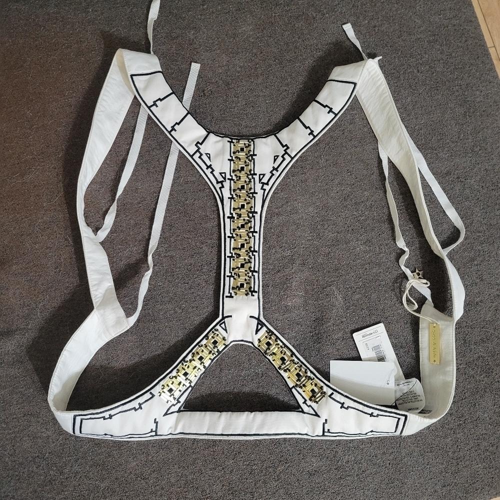 NEW Sass and Bide honourable friend embroidered beaded wedding harness dogs